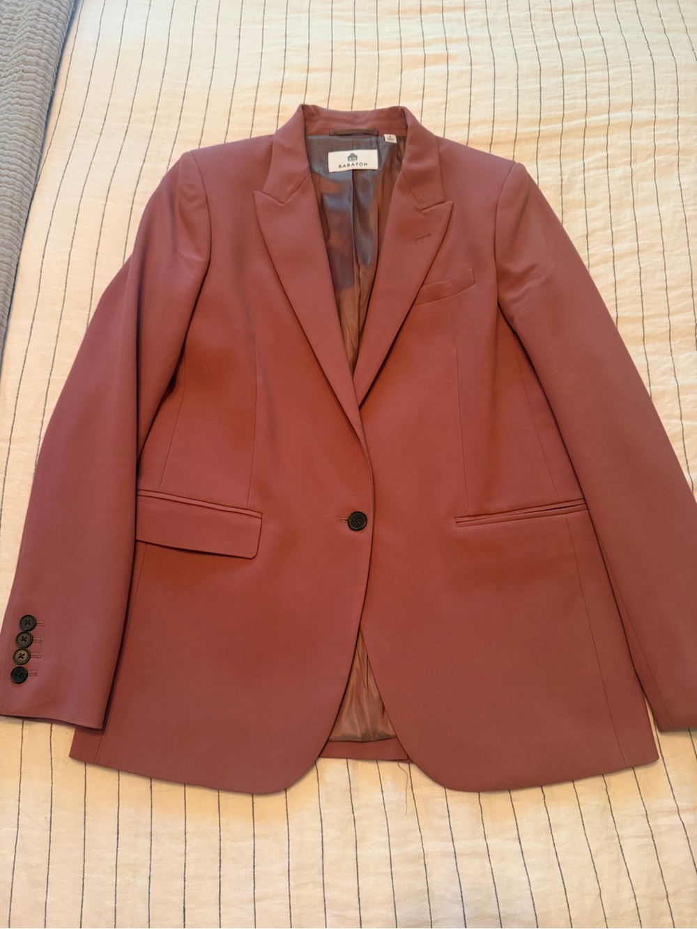 Babaton Single-Button Rose Blazer